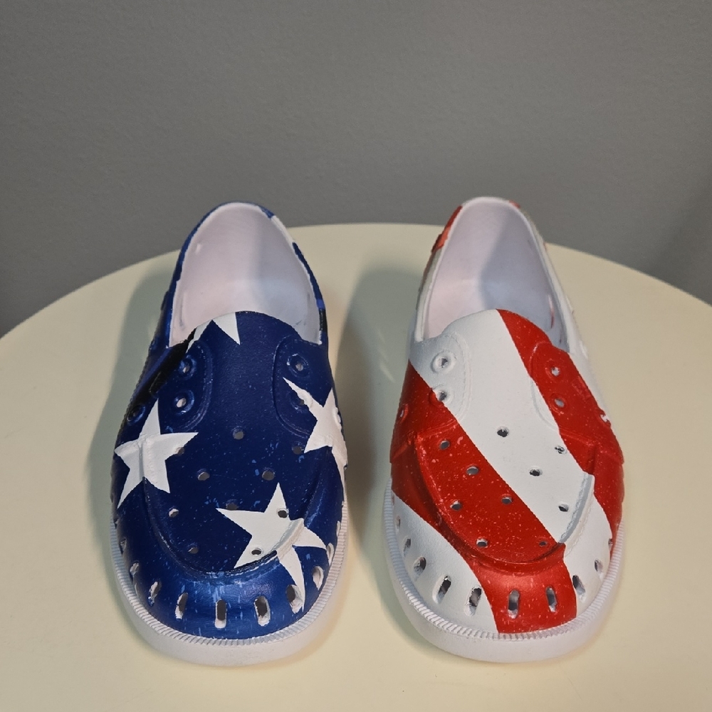 Sperry Top Sider Americana USA Flag Float Boat Shoes W7